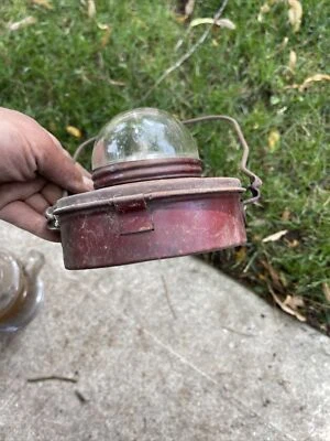 Lupa antigua rara 1930 Bond bajo perfil linterna roja Foto 1 de 4