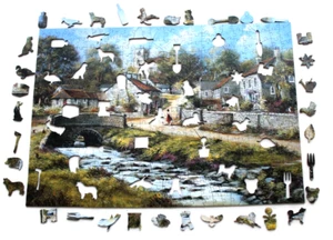Wentworth Wooden Puzzle DOWNHAM Village, by Gordon Lees, 500 Pieces - Picture 1 of 6
