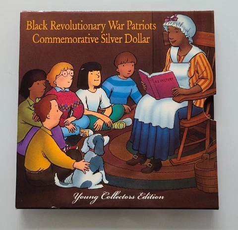 1998 Black War Patriots Unc Silver Dollar, Young Collector Edition - Item# 9989 Cover