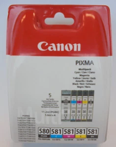 CANON PGI-580PGBK CLI-581C CLI-581M CLI-581Y CLI-581BK 2078C005 Multipack CMYK - Afbeelding 1 van 3