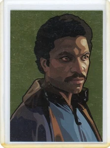 LANDO CALRISSIAN 2009 TOPPS STAR WARS GALAXY 5 "GOLD PARALLEL" FOIL CARD 520/770 - Picture 1 of 2