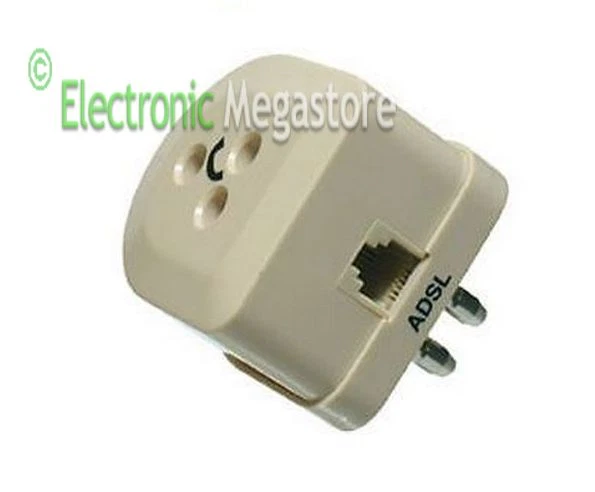 FLA ELECTRONIC FILTRO ADSL SPINA/PRESA TRIPOLARE CON DEVIAZIONE PRESA RJ11 ZR5100-00