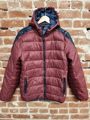 Armani Exchange Puffer Jacket Mens Medium Red Zip Up - Image 1 of 4