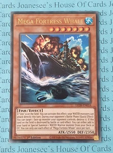 LED9-EN016 Mega Fortress Whale Ultra Rare Yu-Gi-Oh Card 1st Edition New - Picture 1 of 4