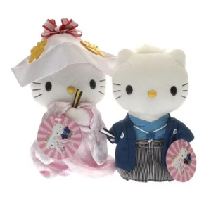 HELLO KITTY & Dear Daniel McDonalds Japan Kimono Wedding Couple Plush Toys - Picture 1 of 11