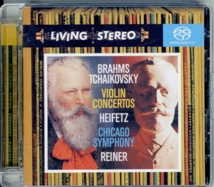 BRAHMS TCHAIKOVSKY violin concertos HEIFETZ REINER / SACD 2005 - Imagen 1 de 2
