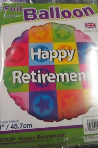 Foil Balloon - Happy Retirement Round Shaped Balloon-18" FREE UK POSTAGE - Picture 1 of 1