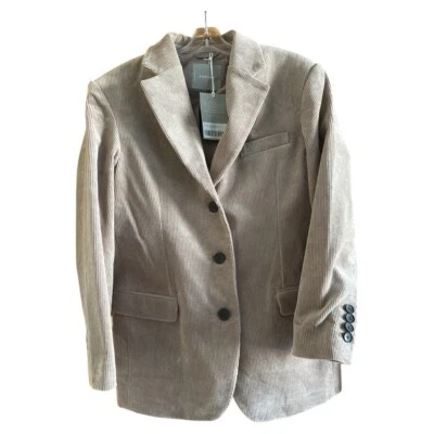 Everlane Womens 80s Blazer Corduroy Oversized Jacket Tan Size 6 NWT - image 1 of 4