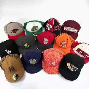 VTG New Era MLB NFL NCAA MiLB Hat Cap Lot (13) Fitted Modern Retro - Picture 1 of 10
