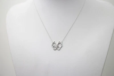 Wempe by Kim Schmetterling Halskette 415 mm 18k WG 42 Brill. ca. 0,10ct. 4,6g - Bild 1 von 4