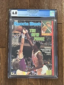 CGC 6.0 Sports Illustrated May 26, 1986 Akeem Olajuwon The New Force 1st Cover! - Picture 1 of 2