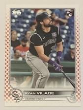 Ryan Vilade 2022 Topps Series 2 Red Star 62/76 Rookie Card #586 ROCKIES HOT!