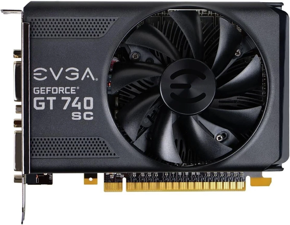 EVGA NVIDIA GeForce GT 740 2GB GDDR5 scheda video grafica superclocked pcie 3.0 - Immagine 1 di 4