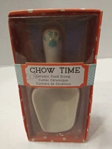 Kate Aspen Chow Time Small Pet Scoop Ceramic Food Scoop trinket  (T)... - Picture 1 of 4