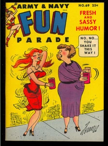 Army & Navy Fun Parade #69 Liz Taylor Pin-Up File Copy Digest Comic 1954 VF- - Picture 1 of 2