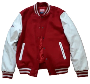 Superdry College Varsity Bomber Jacket Women’s UK 8 Retro Casual Preppy Coat - Picture 1 of 11