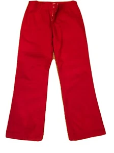 Size 7Dickies Stretch Red Khaki Chino Work Pants Junior's Slat pockets - Picture 1 of 5