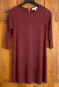 Women's MICHAEL Michael Kors 3/4-Sleeve Red Dress Tag Size M - Picture 1 of 4