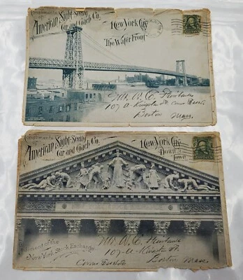 New York Williamsburg Bridge,  NY Stock Exchange First Day Covers - Image 1 of 4