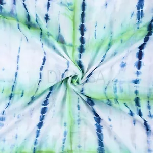 Tessuto colorato tie dye materiale cotone vibrante per cucito artigianale da cortile - Foto 1 di 5