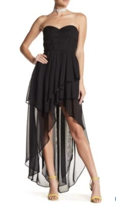Vestido TOV Corsé Negro Alto Bajo Talla 38 Europa o EE. UU. Talla S Precio de venta sugerido por el fabricante $126 Foto 1 de 2