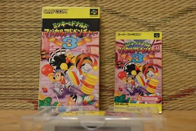 Magical Adventure 3 w/box manual Mickey Nintendo Super Famicom SFC VG! - Image 1 of 4
