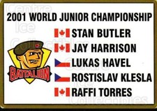 2000-01 Brampton Battalion #3 World Junior, Checklist