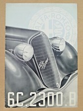 1936 ALFA ROMEO 6C 2300B. CAR BROCHURE.