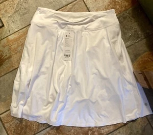 CRZ Yoga Sports Skirt / Skort Womens White Tennis Gym Golf With Pockets - Size L - Picture 1 of 3