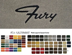 Lloyd Mats Ultimat Plymouth Fury Custom 4 Pc Logo Floor Mats (1957-1968) - Picture 1 of 10