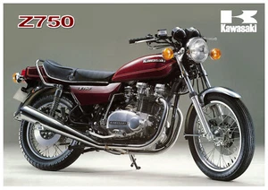 KAWASAKI Poster KZ750 Z750 TWIN 1976 1977 1978 1979 Suitable to Frame - Picture 1 of 1
