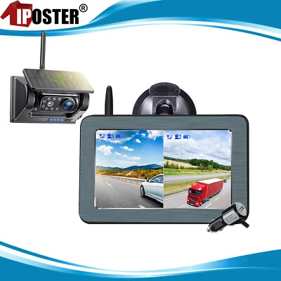 5" IPS Monitor Wireless Solar Magnetic Backup camera Standby Auto on off Camera - Image 1 of 4