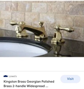 Kingston Brass WLKS4462AL Metropolitan breite Badarmatur - Messing - Bild 1 von 4