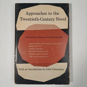 Approaches To The Twentieth-Century Novel - Intro by John Unterecker - Rare Book - Imagen 1 de 12