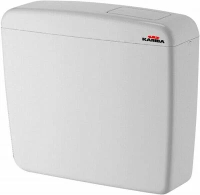 CASSETTA WC ESTERNA ZAINO BAGNO BIANCA IN ABS KARIBA SUPER ECO SCARICO LT. 9