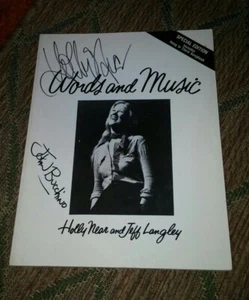 Vtg Words And Music Holly Near And Jeff Langley, Signed (1982, Redwood Records) - Picture 1 of 6
