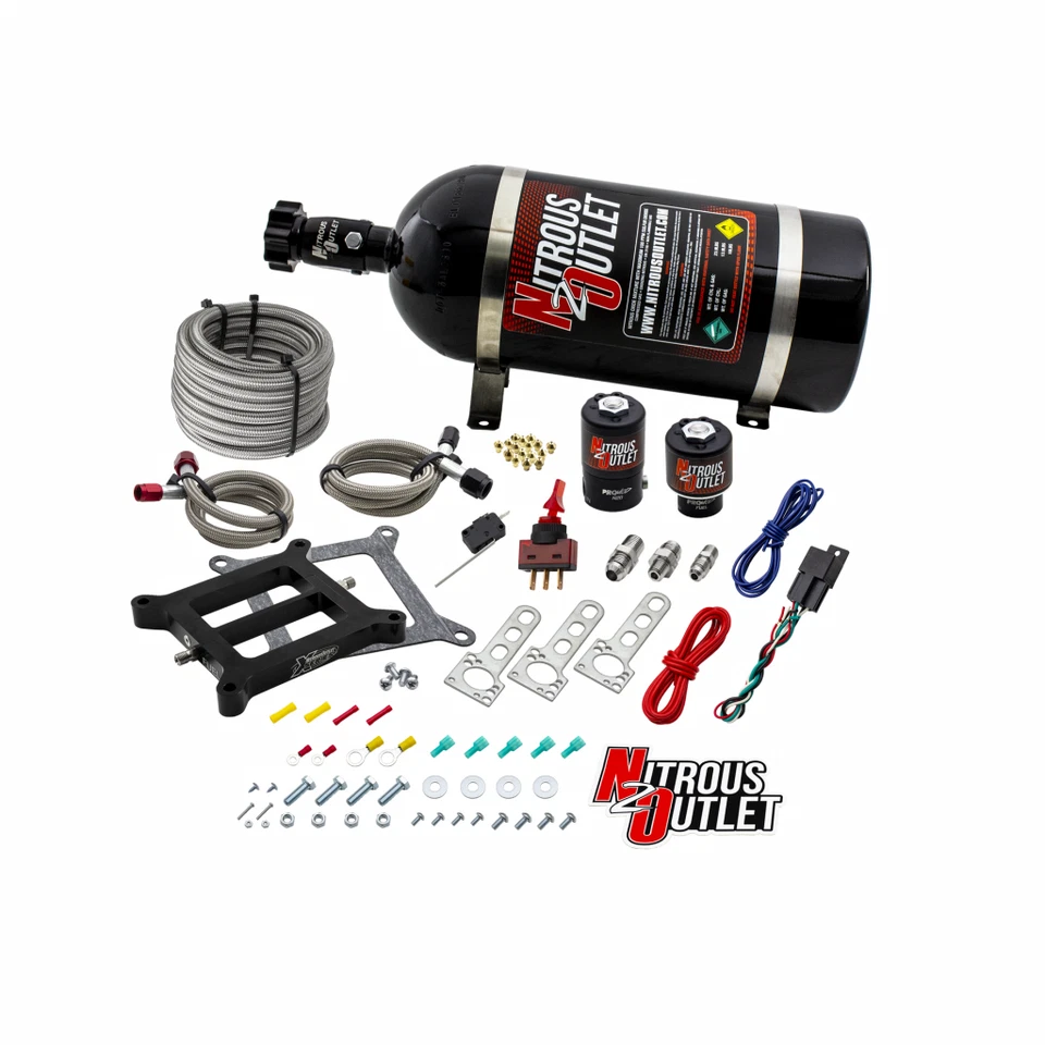NITROUS OUTLET 00-10070-10 WEEKEND WARRIOR 4150 WET PLATE SYSTEM 10lb. BOTTLE