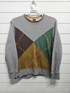 Vintage Nike Air Michael Jordan Jumpman kariertes Argyle Sweatshirt mit Rundhalsausschnitt Herren Large - Bild 1 von 8