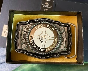 Vintage Gürtelschnalle - Farm Service "Hard Hat Buckles" Made in USA - Bild 1 von 2