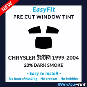 EasyFit Static Pre Cut Window Tint For Chrysler 300M 1999-2004 - 20% Dark Rear - Picture 1 of 3