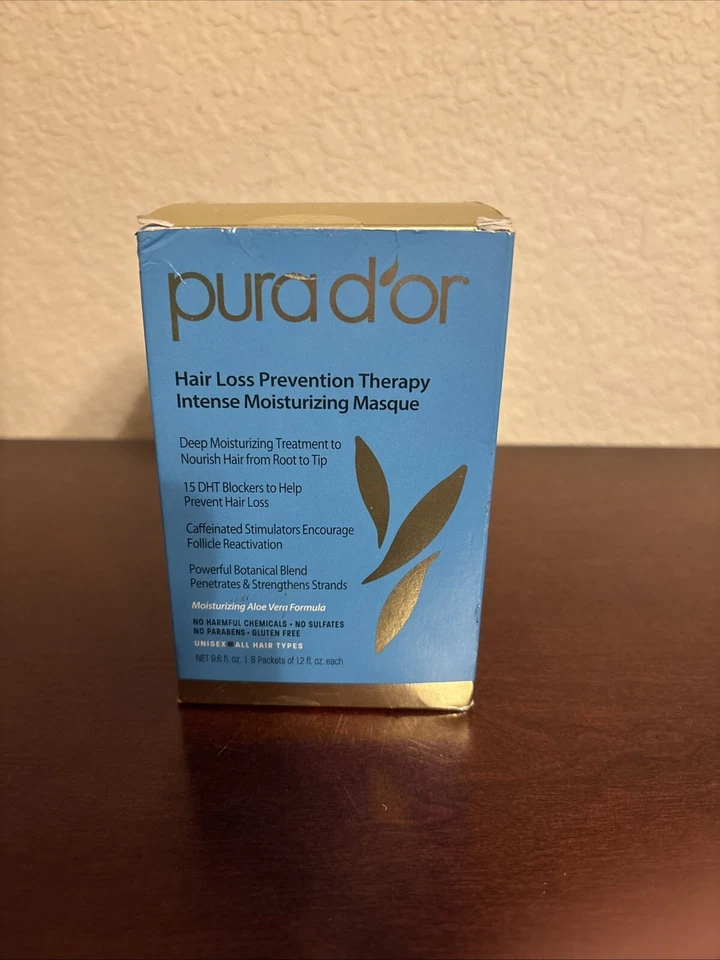 Увлажняющая маска для предотвращения выпадения волос Pura d'or 8 упаковок - Изображение 1 из 3