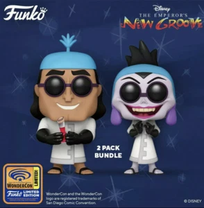 2021 WONDERCON FUNKO POP EMPERORS NEW GROOVE KRONK & YZMA 2PACK CONFIRMED ORDER - Picture 1 of 1