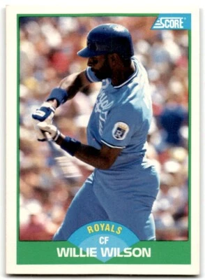 1989 Score Willie Wilson Kansas City Royals #28 - Image 1 of 2