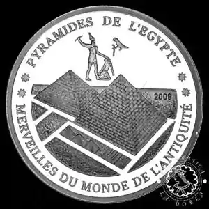 2008 - 500 CFA de Plata PROOF - Pirámides de Egipto - COSTA DE MARFIL - Imagen 1 de 2
