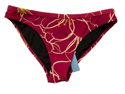 Traje de baño Cupshe parte inferior mediana ciruela elástica amarillo bikini Foto 1 de 4