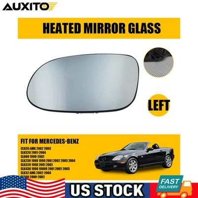 Espejo retrovisor térmico lateral izquierdo del conductor de vidrio con respaldo para Mercedes-Benz E320 S600 N Foto 1 de 4