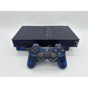 Consola Sony Midnight Blue Playstation 2 PS2 SCPH-50000 sin región con disco duro de 40 GB - Imagen 1 de 6