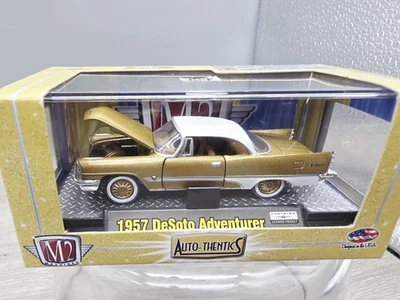 1957 DeSoto Adventurer Castline M2 Machines Auto-Thentics 08-32 Gold and White - Image 1 of 4