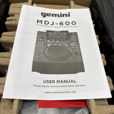 Gemini MDJ-600 Single Tabletop USB/CD Media Player DJ MIDI Controller w/4.3" LCD - Image 1 of 4