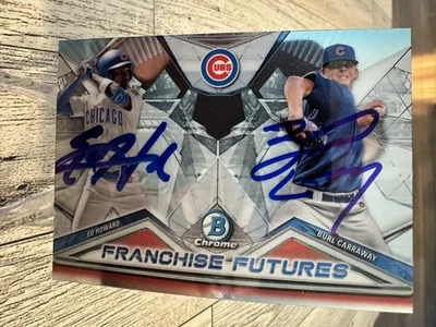 2020 Bowman Chrome Signed Auto Franchise Futures Ed Howard/Burl Carraway - Image 1 of 2